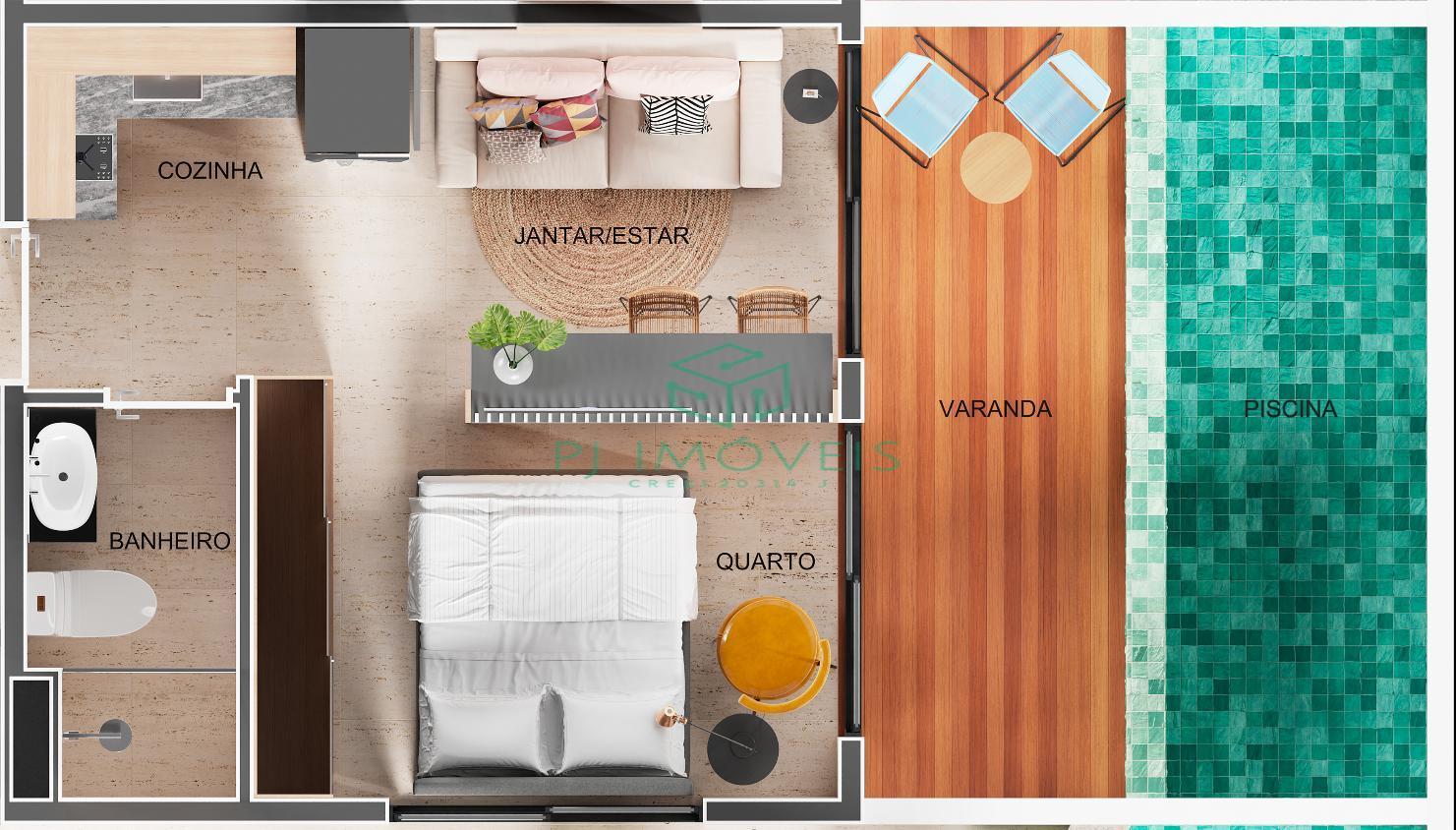 Apartamento, 1 quarto, 34 m² - Foto 8