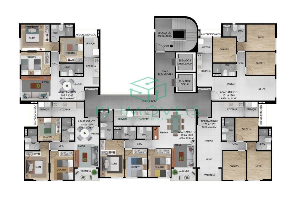 Apartamento, 2 quartos, 63 m² - Foto 8
