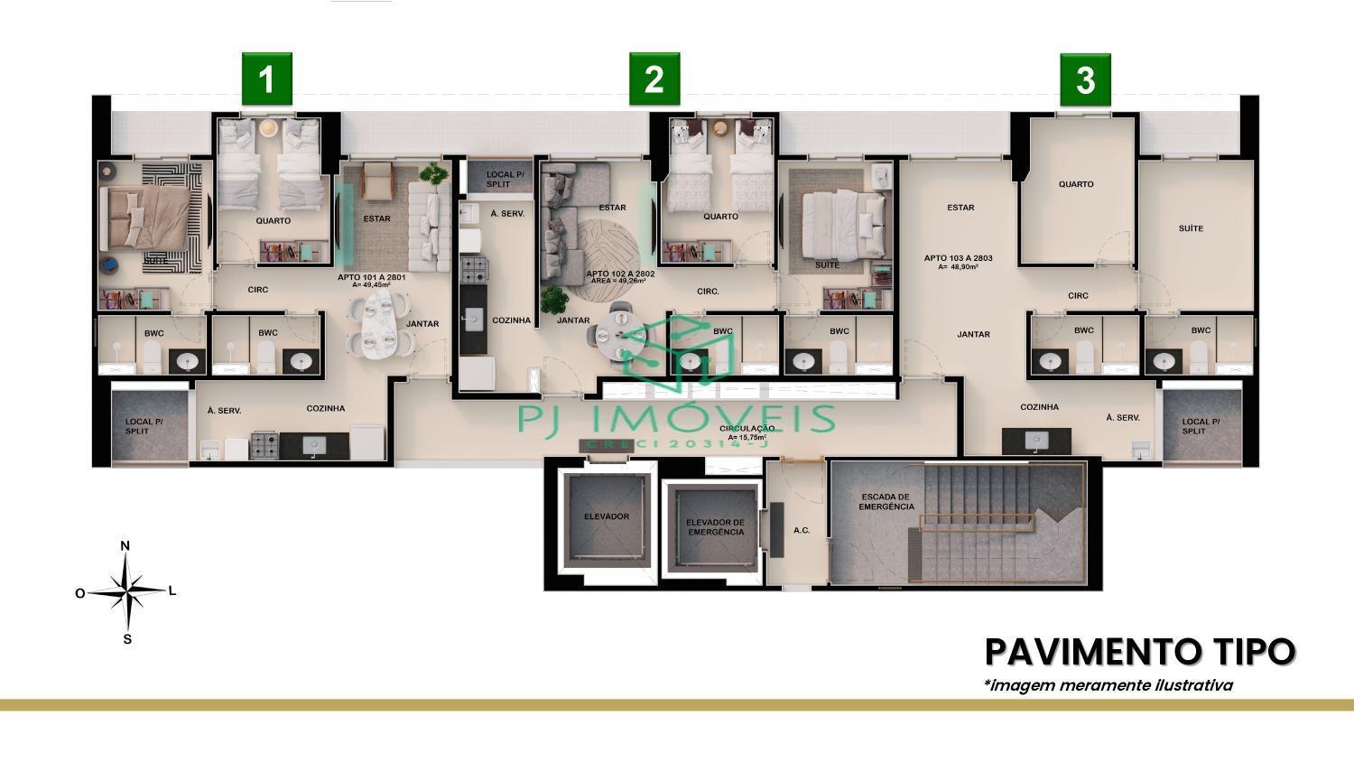 Apartamento, 2 quartos, 48 m² - Foto 19