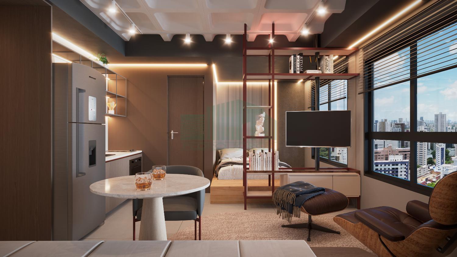 Apartamento, 1 quarto, 19 m² - Foto 2