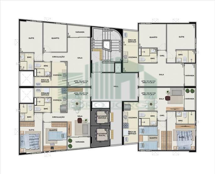 Apartamento, 2 quartos, 51 m² - Foto 11
