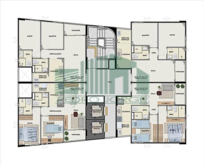 Apartamento, 2 quartos, 51 m² - Foto 6