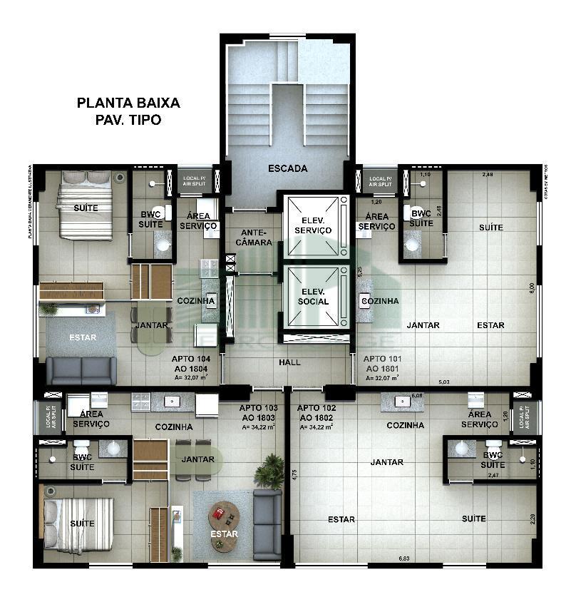 Apartamento, 1 quarto, 32 m² - Foto 29
