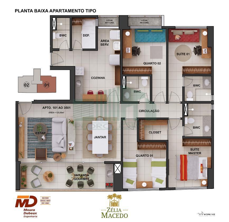Apartamento, 4 quartos, 123 m² - Foto 13