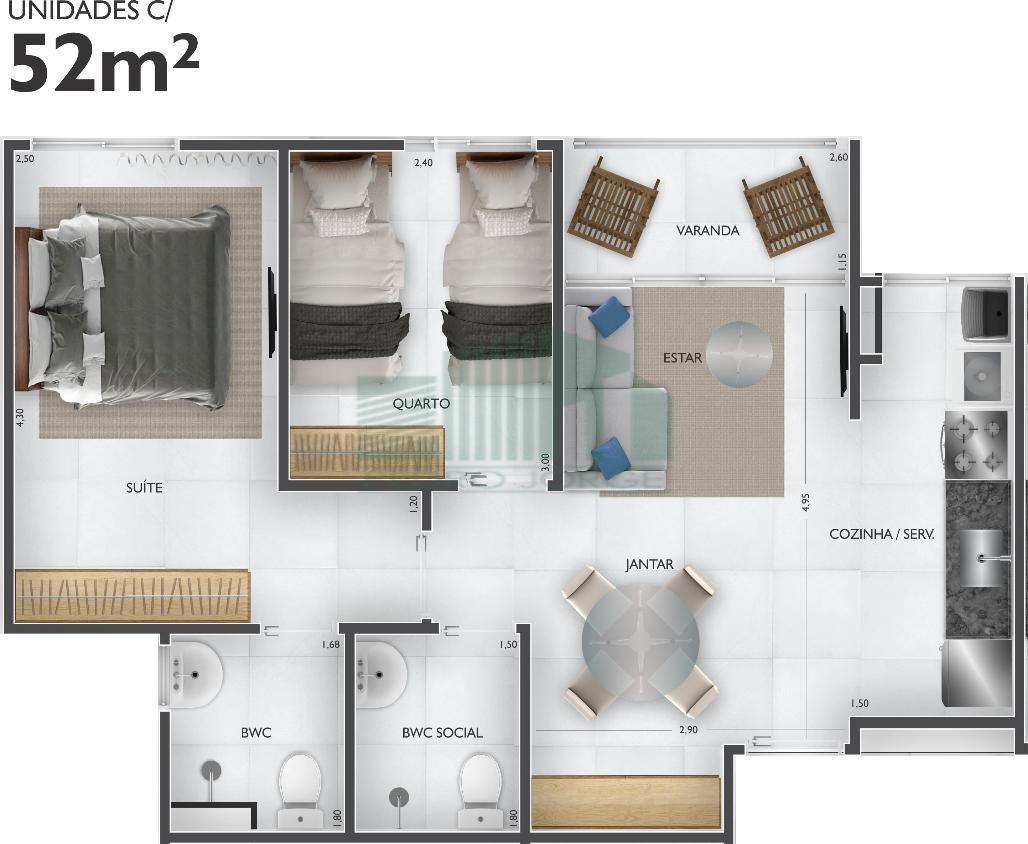 Apartamento, 2 quartos, 50 m² - Foto 8