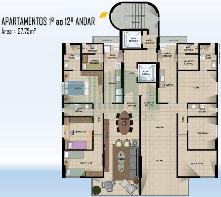 Apartamento, 3 quartos, 97 m² - Foto 5