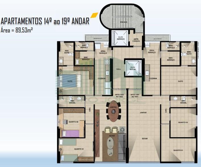 Apartamento, 3 quartos, 97 m² - Foto 8