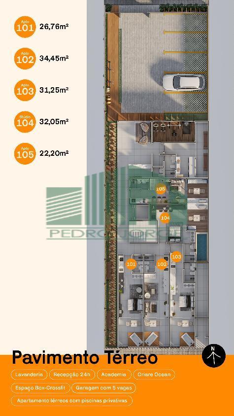 Flat/Apart Hotel, 1 quarto, 32 m² - Foto 16