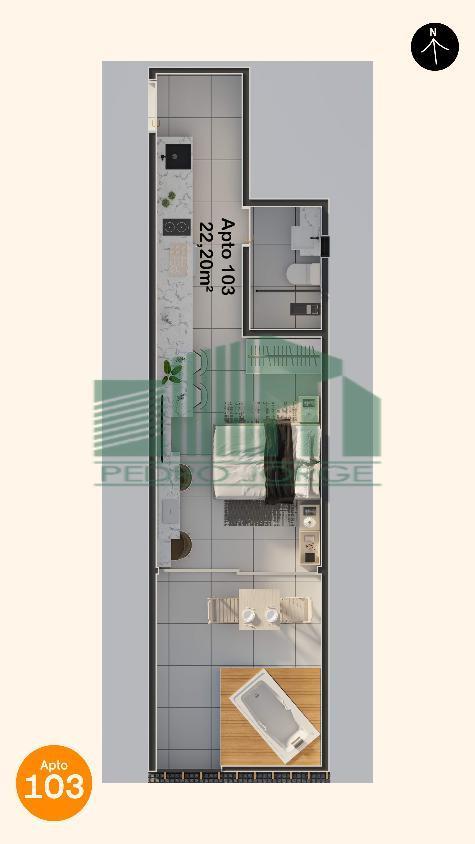 Flat/Apart Hotel, 1 quarto, 32 m² - Foto 18