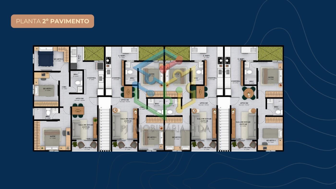 Apartamento, 2 quartos, 54 m² - Foto 12