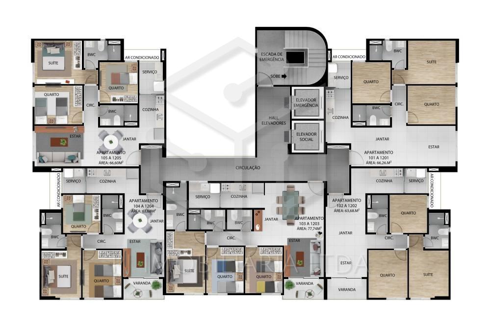 Apartamento, 2 quartos, 63 m² - Foto 10